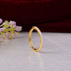 Classic White Stone Silver Ring
