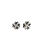 Lucky Four Leaf Clover Studs Earrings - 925 Silver (Gold Plated)