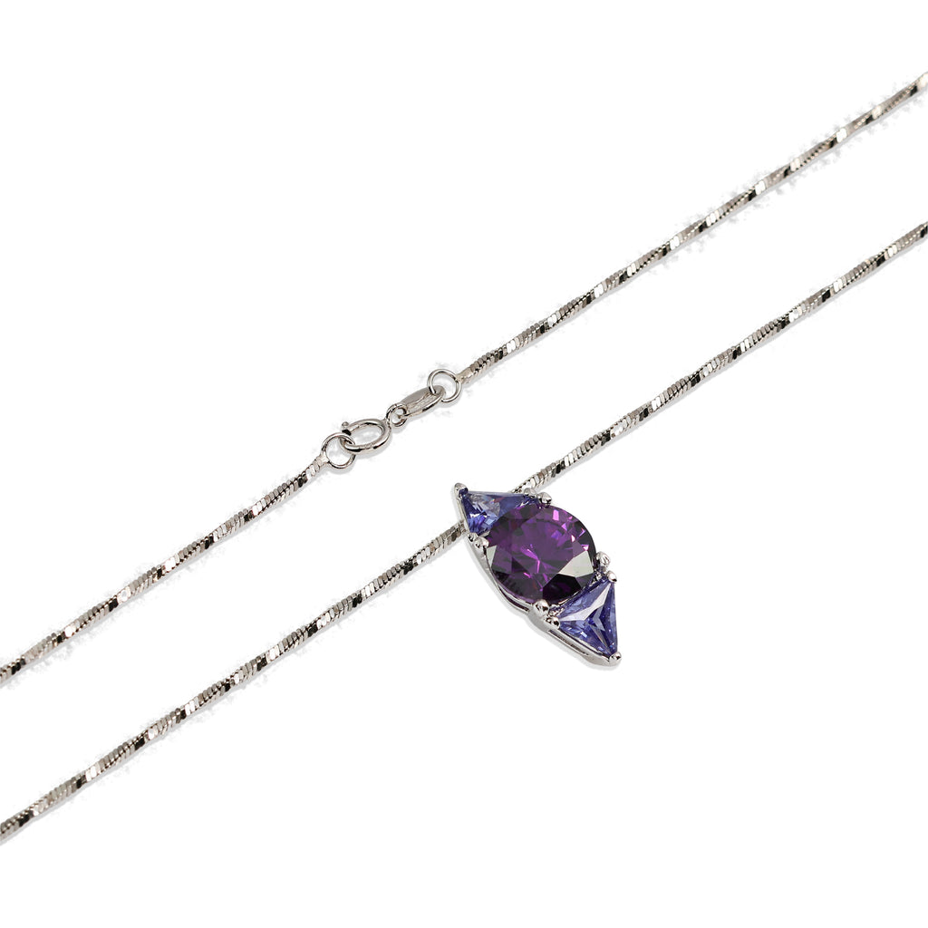 Amethyst 925 Silver Pendant Charm