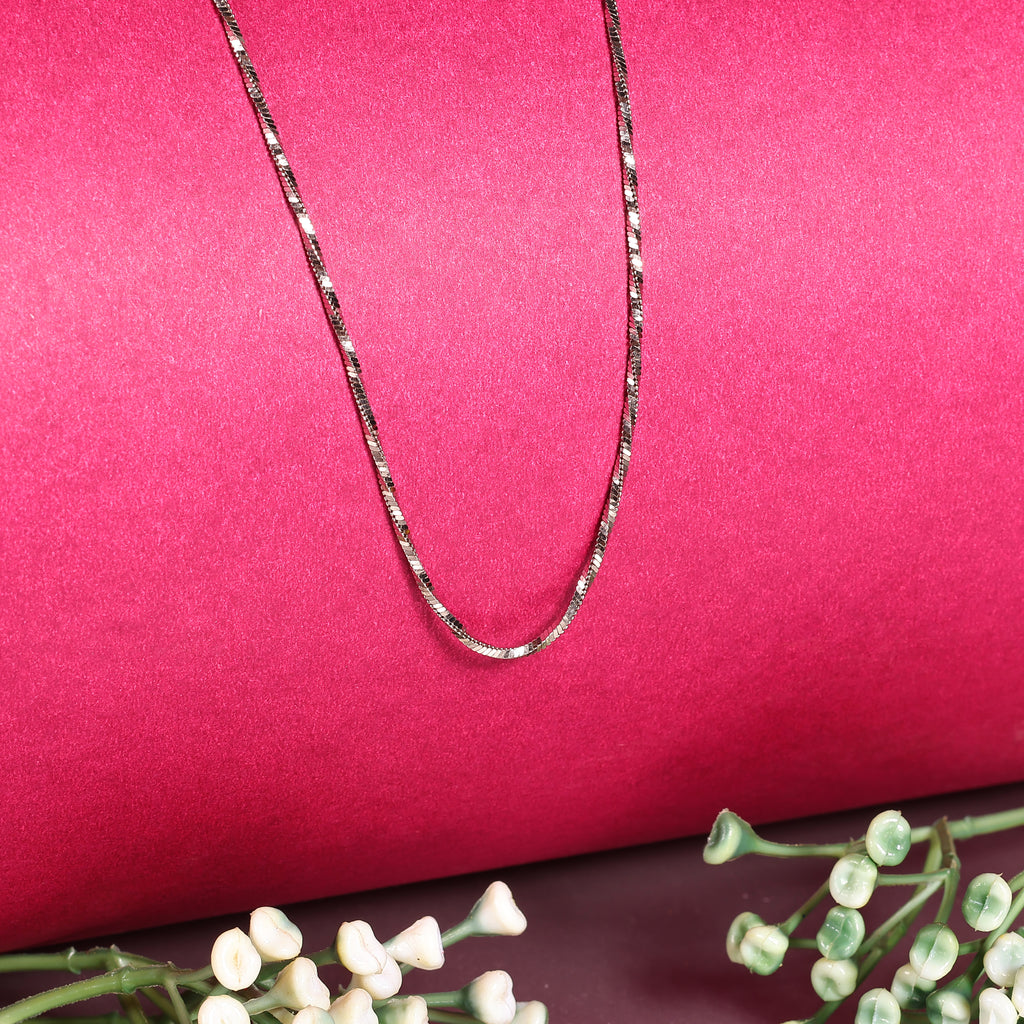 Classic Italian 925 Silver Chain Necklace - 925 Hallmarked