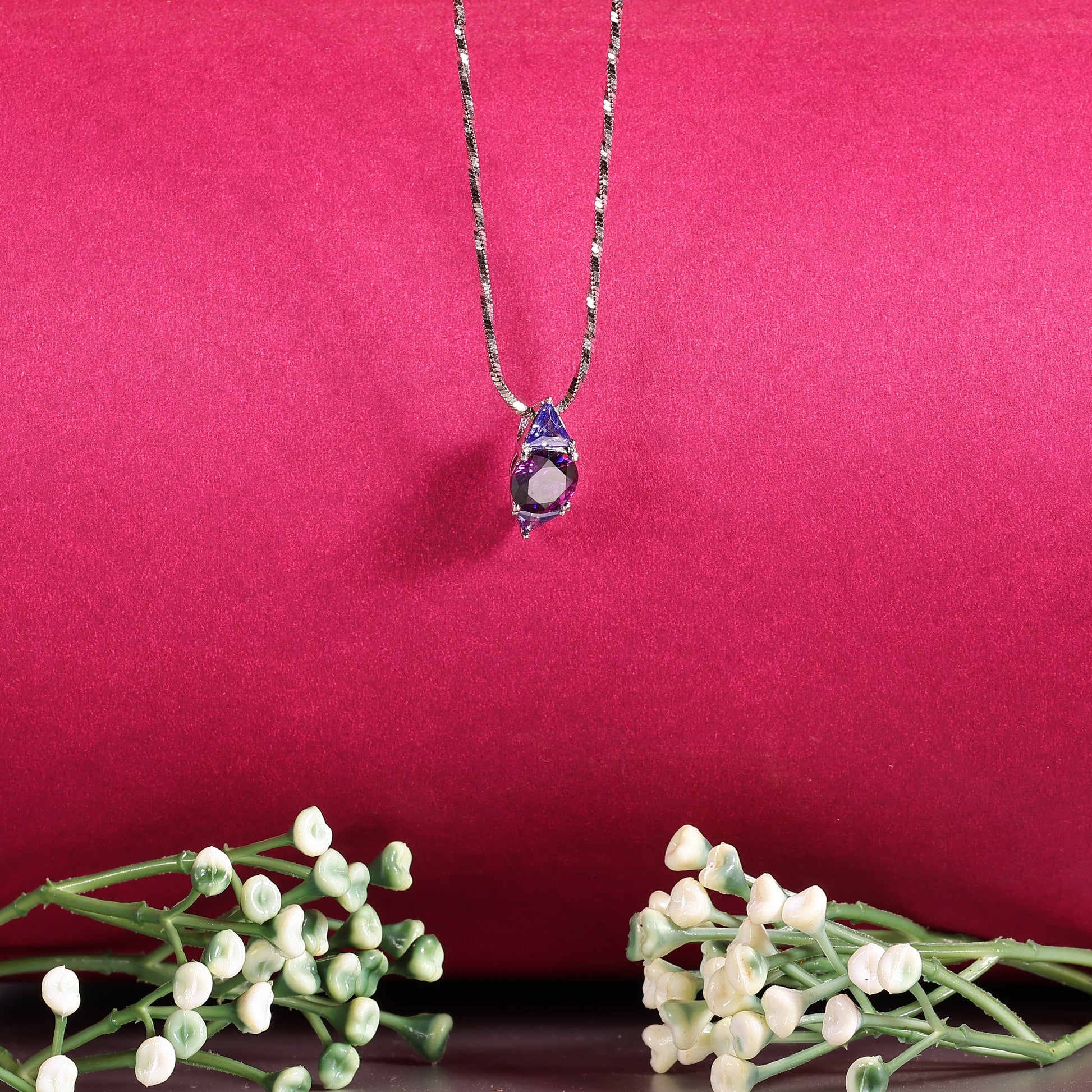 Amethyst 925 Silver Pendant Charm