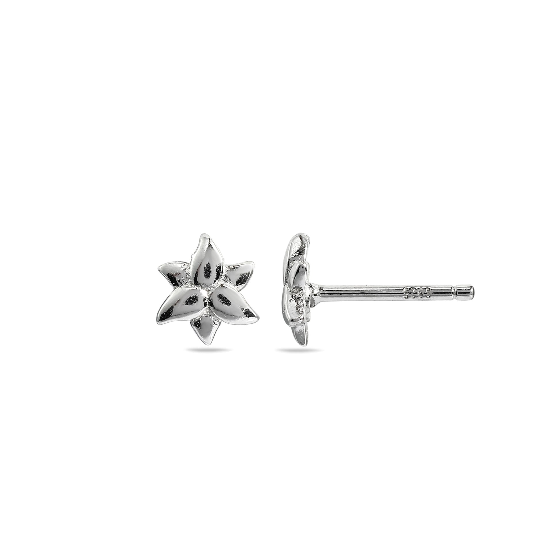 Tiny Bloom 925 Silver Studs Earrings