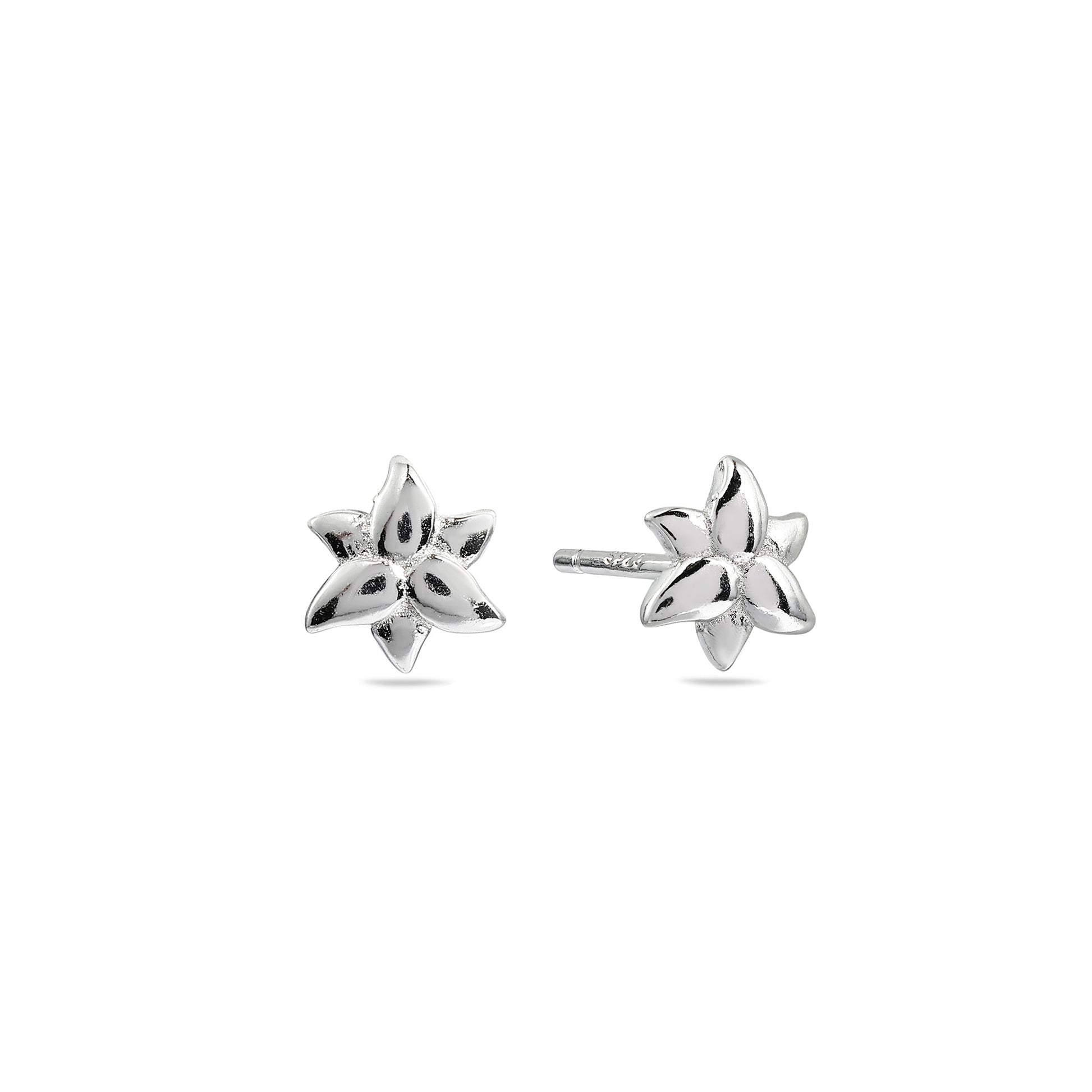 Tiny Bloom 925 Silver Studs Earrings