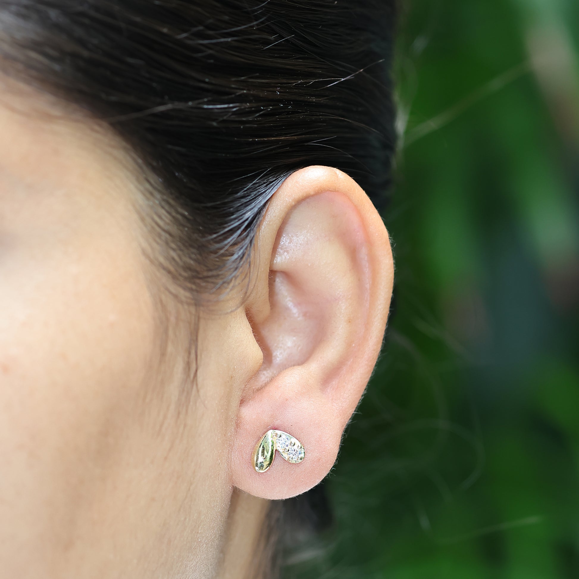 Heart Shaped 925 Silver Earring