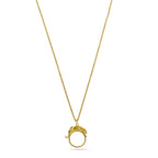Sleek Jaguar on Hoop Charm - 925 Silver Pendant