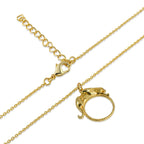 Sleek Jaguar on Hoop Charm - 925 Silver Pendant