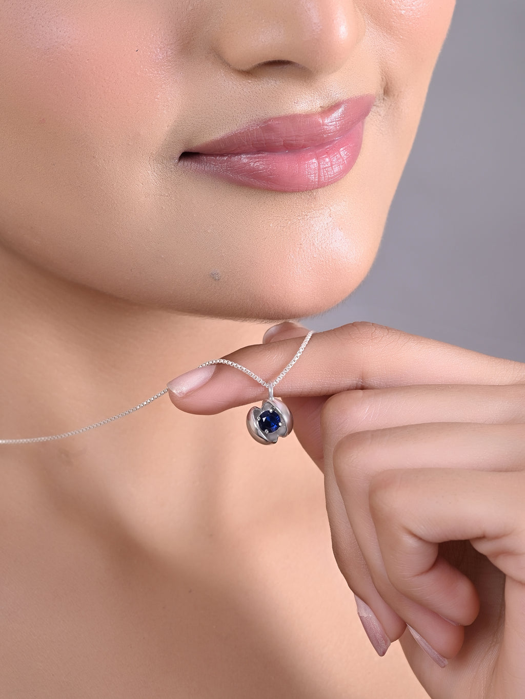 Modern Open Sphere Necklace - 925 Silver