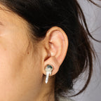 Melted Gold Drip Studs Earrings - 925 Silver (Gold Plated)