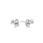 Minimalist Teardrop Crystal Earrings | Toi et Moi Style
