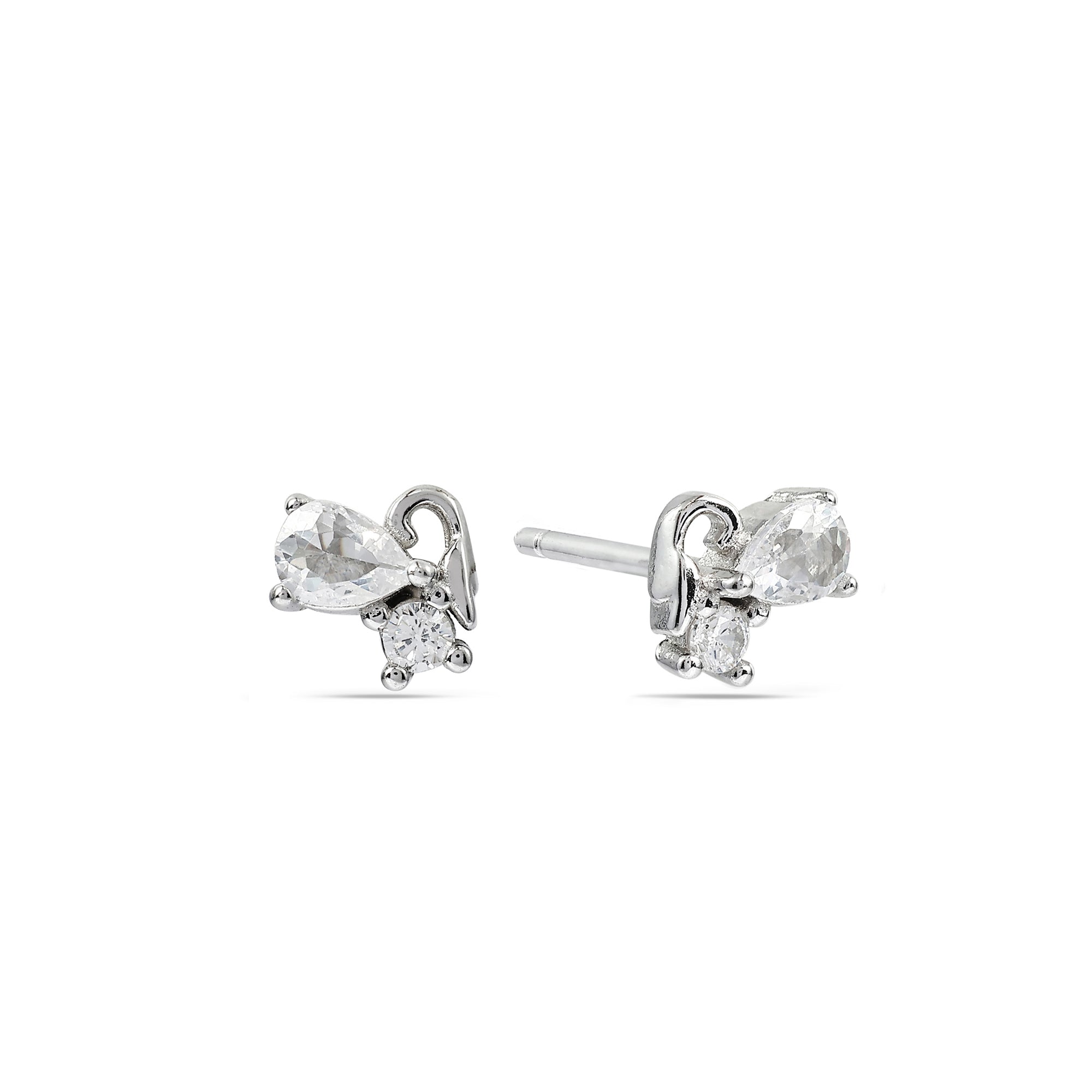Minimalist Teardrop Crystal Earrings | Toi et Moi Style