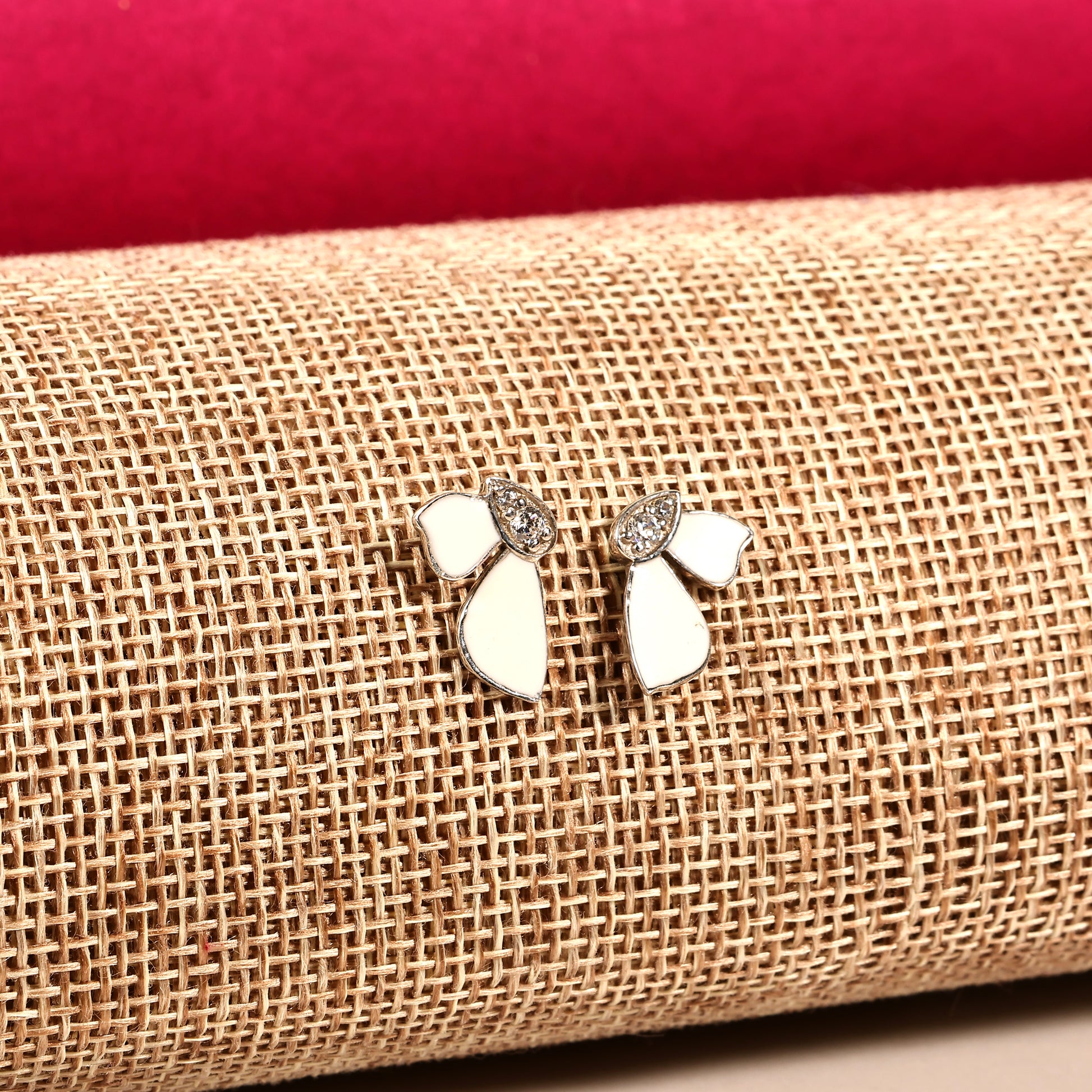 Enamel butterfly 925 Silver Earring