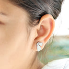Enamel butterfly 925 Silver Earring