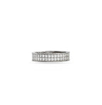 Wide Silver Pave Anniversary Eternity Band