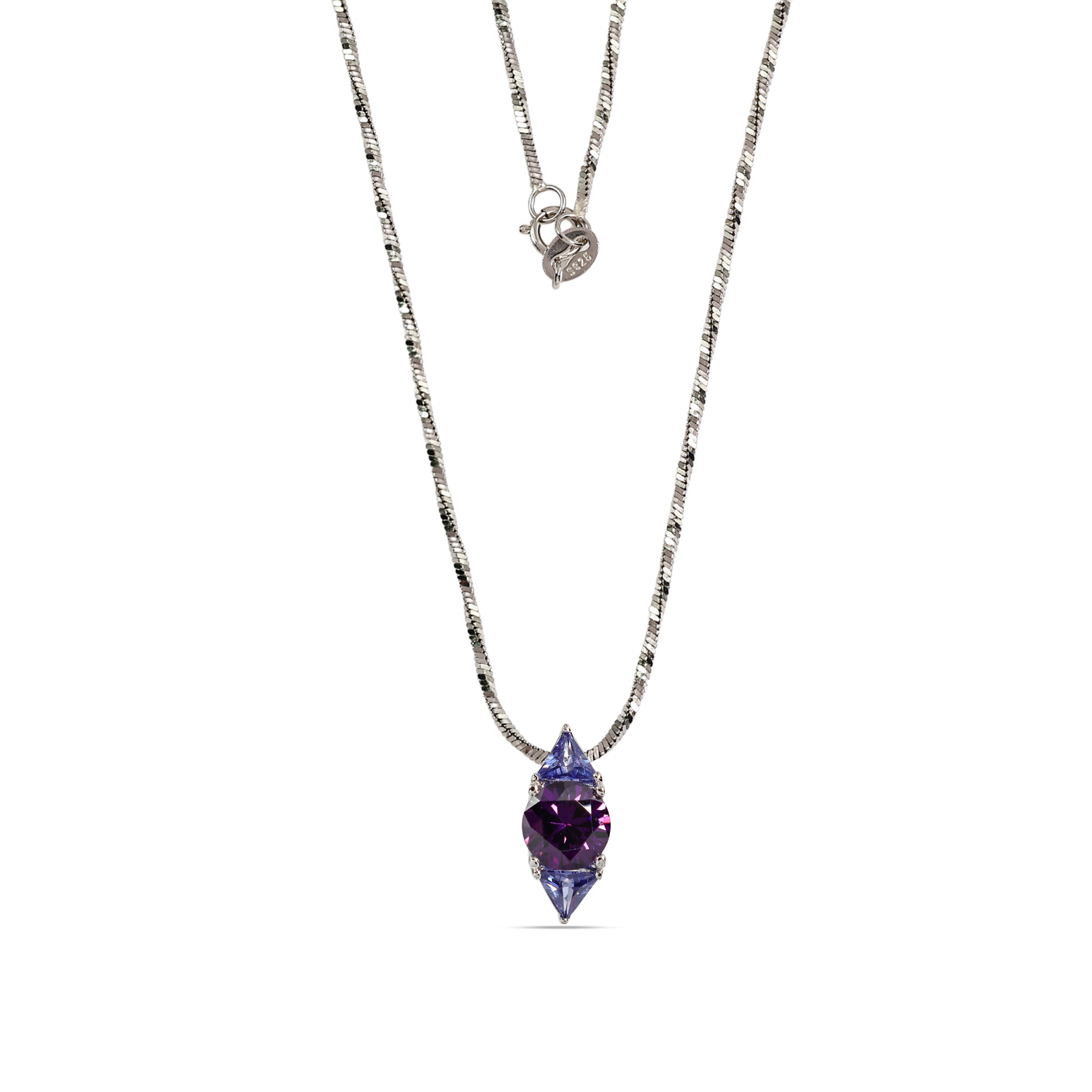 Amethyst 925 Silver Pendant Charm