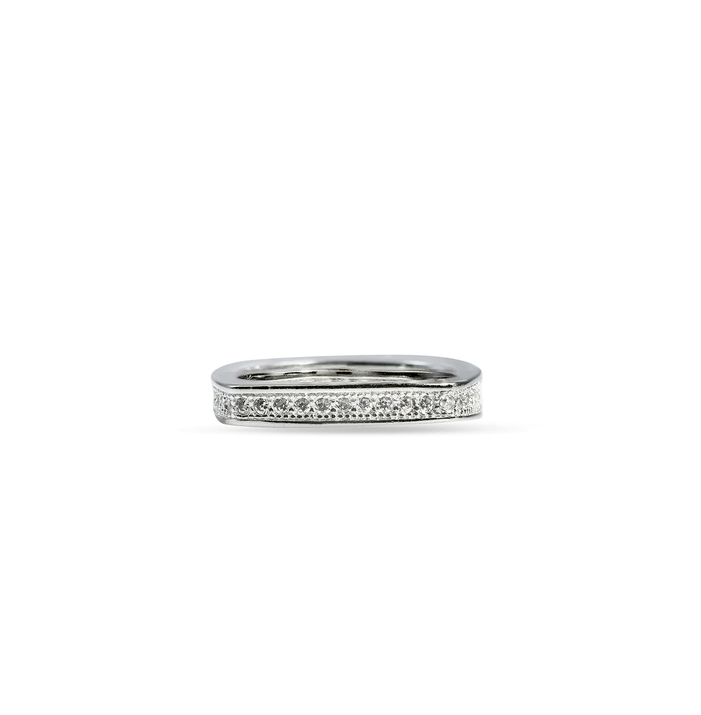 925 Silver Minimalist Stackable Band Ring