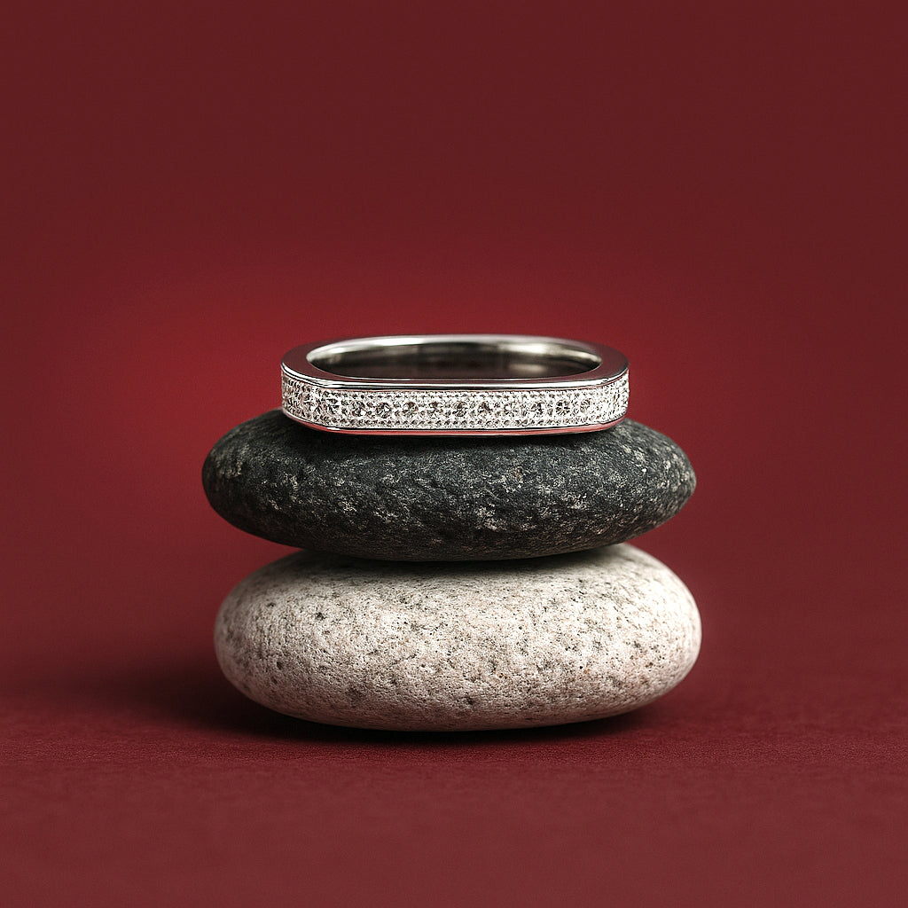 925 Silver Minimalist Stackable Band Ring