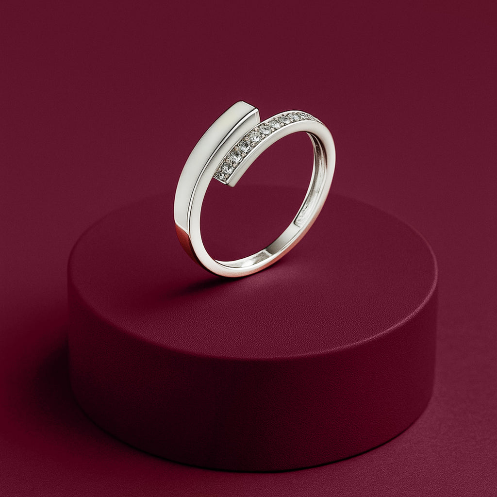 Enamel 925 Silver Band Ring