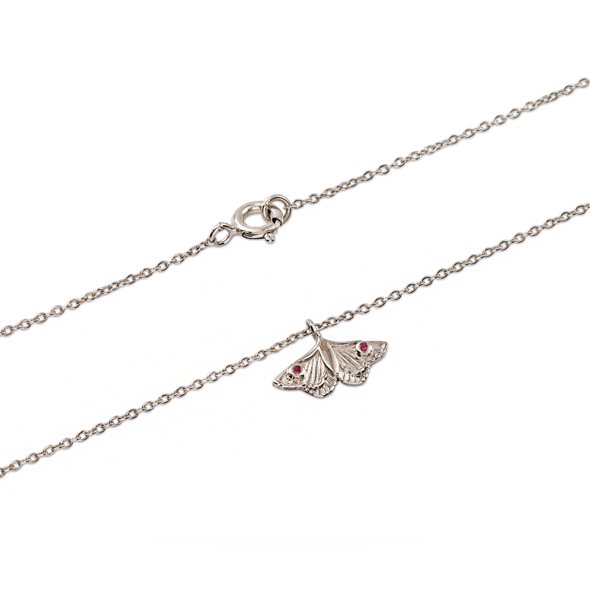 Mystical Night Moth Necklace - 925 Sterling Silver