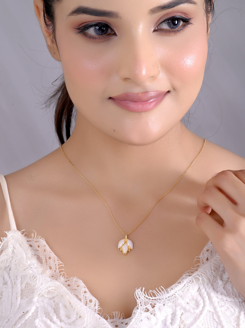 Blooming Beauty Enamel 925 Silver Pendant