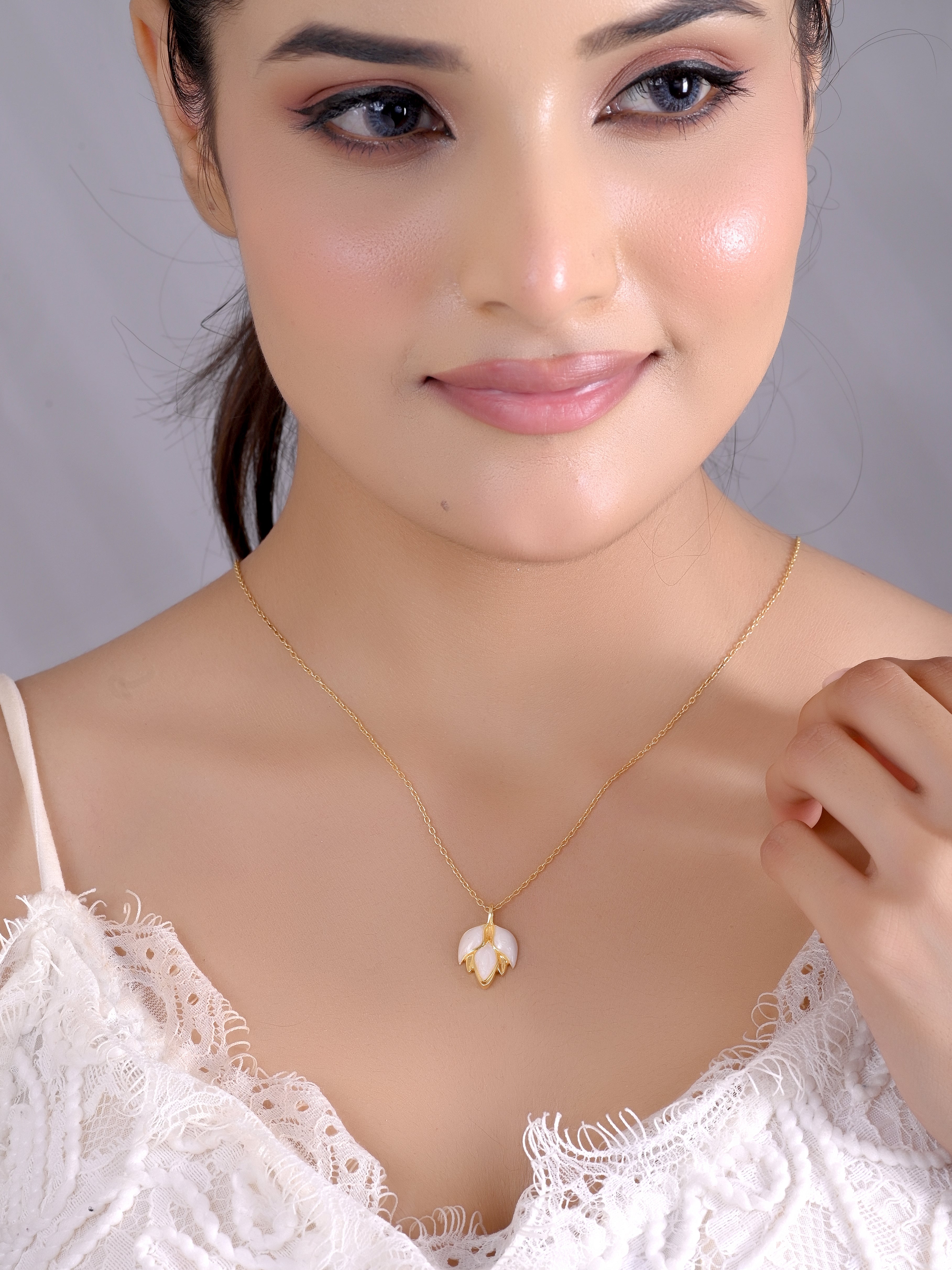 Blooming Beauty Enamel 925 Silver Pendant