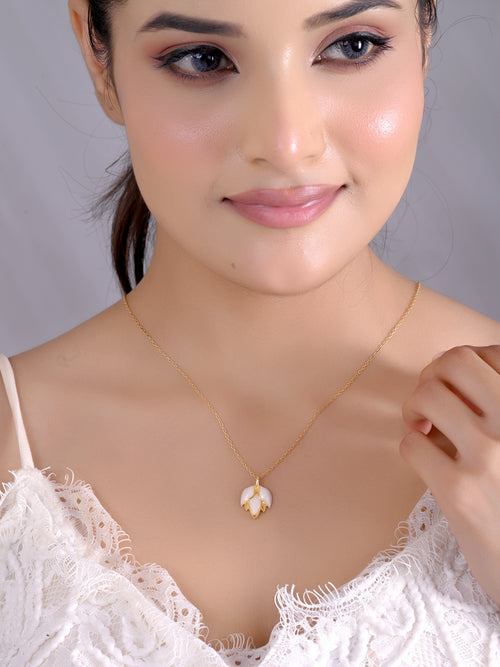 Blooming Beauty Enamel 925 Silver Pendant