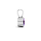Light Amethyst Oval Solitaire Pendant - 925 Sterling Silver