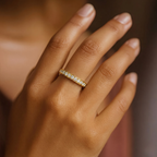Silver Sparkling Band Ring