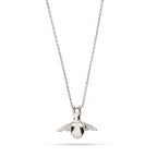 Sterling Silver 3D Bumblebee Pendant Necklace