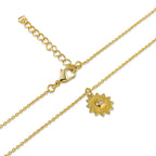 Celestial Sun Charm Necklace - 925 Sterling Silver