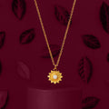 Celestial Sun Charm Necklace - 925 Sterling Silver