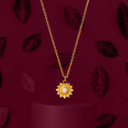 Celestial Sun Charm Necklace - 925 Sterling Silver