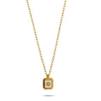 Gold North Star Pendant Necklace - 925 Silver