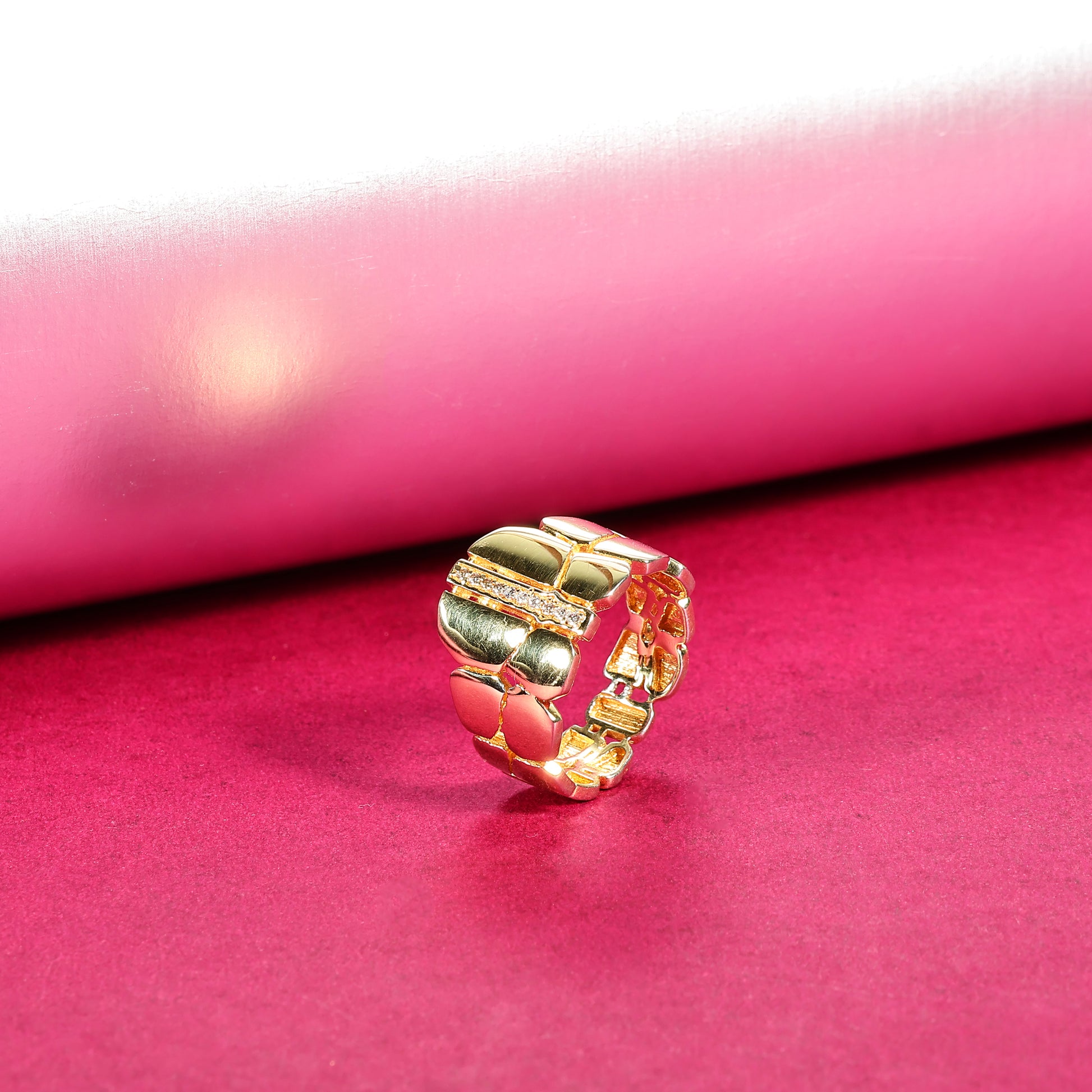 Modern 925 Silver Band Ring