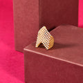 Classic White Stone Cocktail Ring – 925 Silver