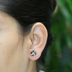 Lucky Four Leaf Clover Studs Earrings - 925 Silver (Gold Plated)