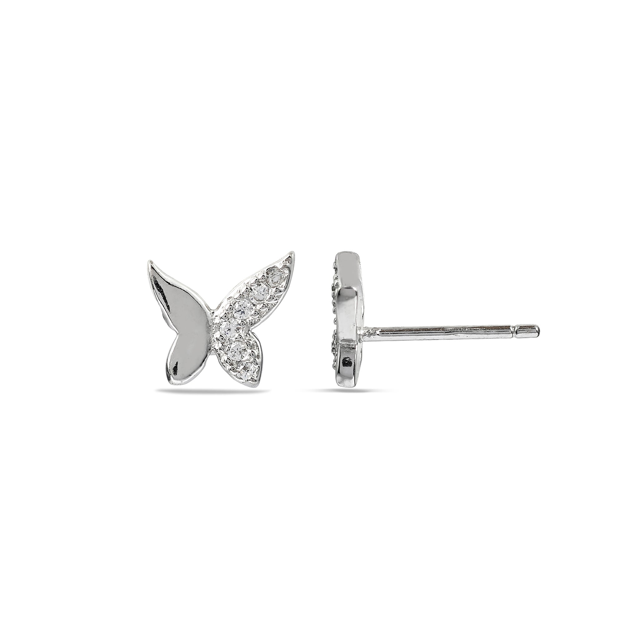 Butterfly Glow 925 Silver Studs Earrings