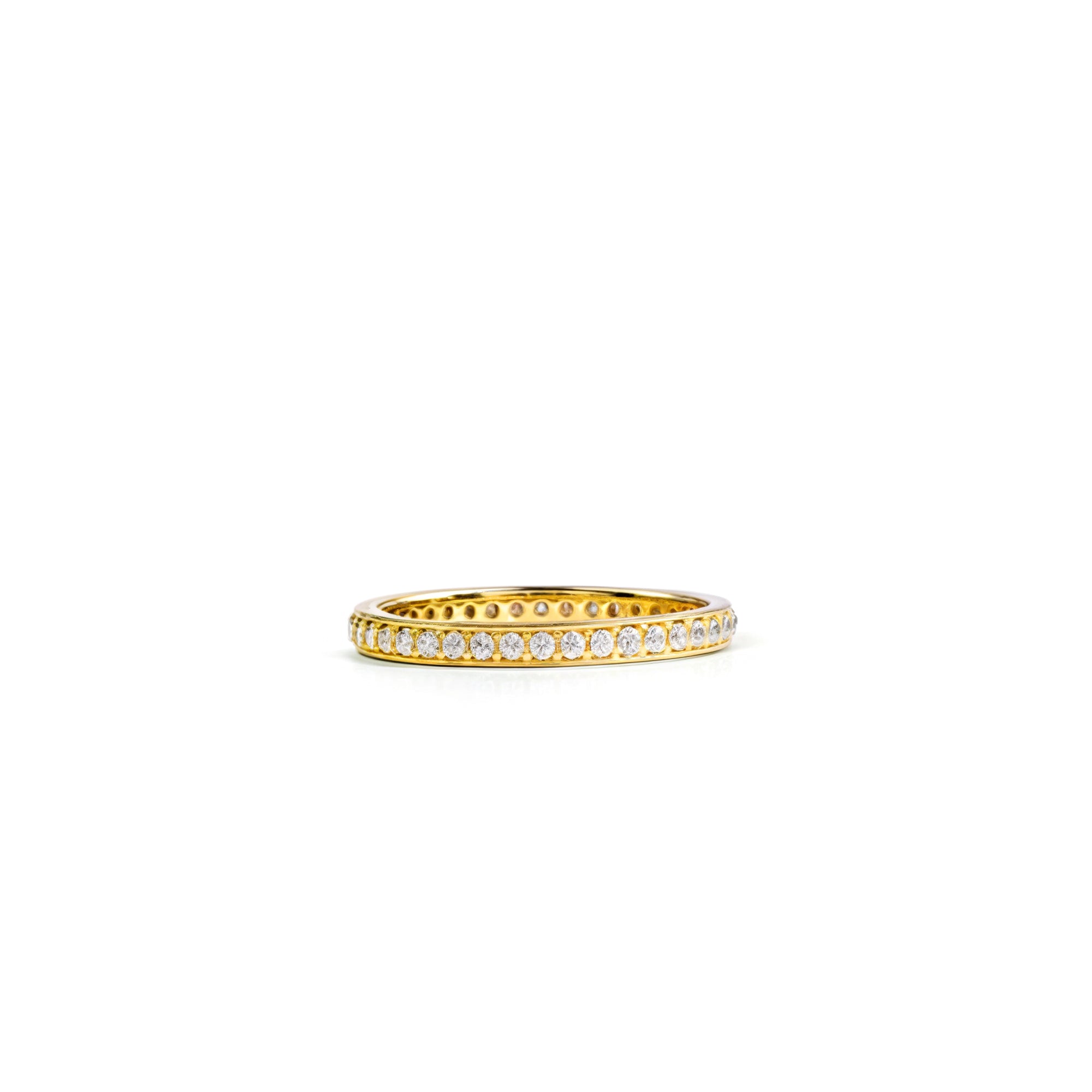 Silver Sparkling Band Ring
