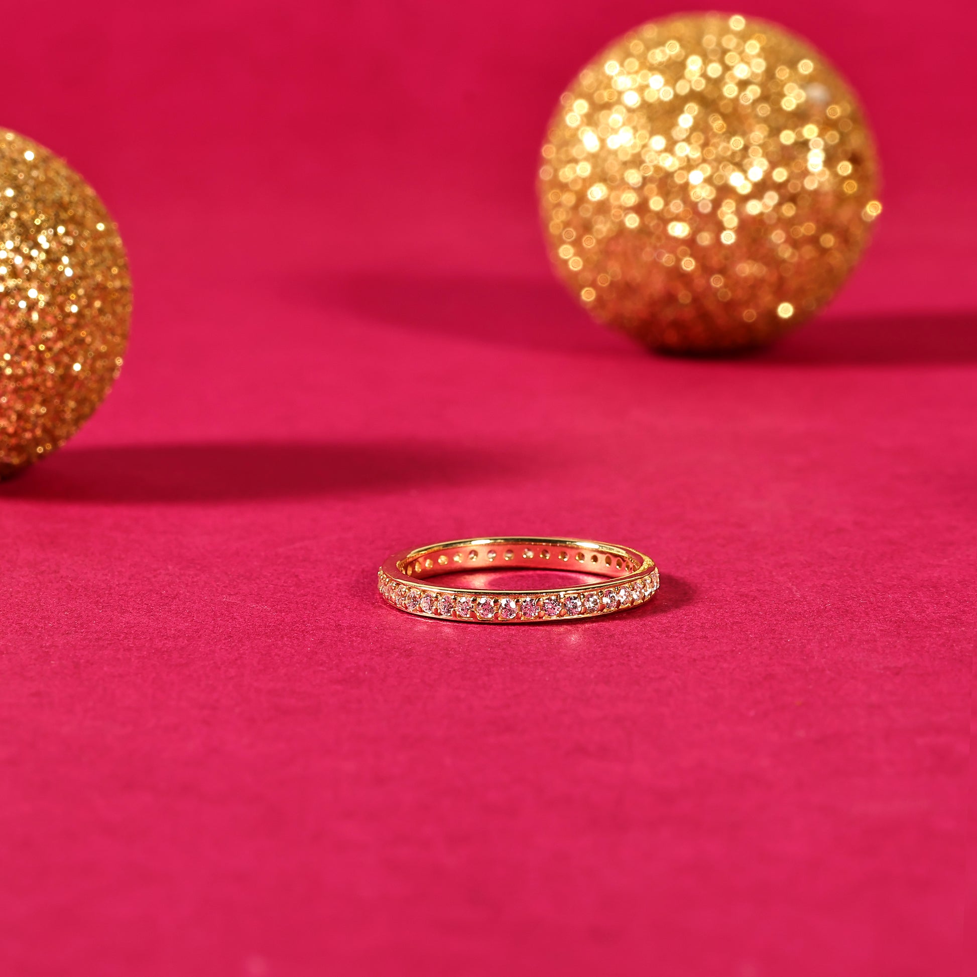 Silver Sparkling Band Ring