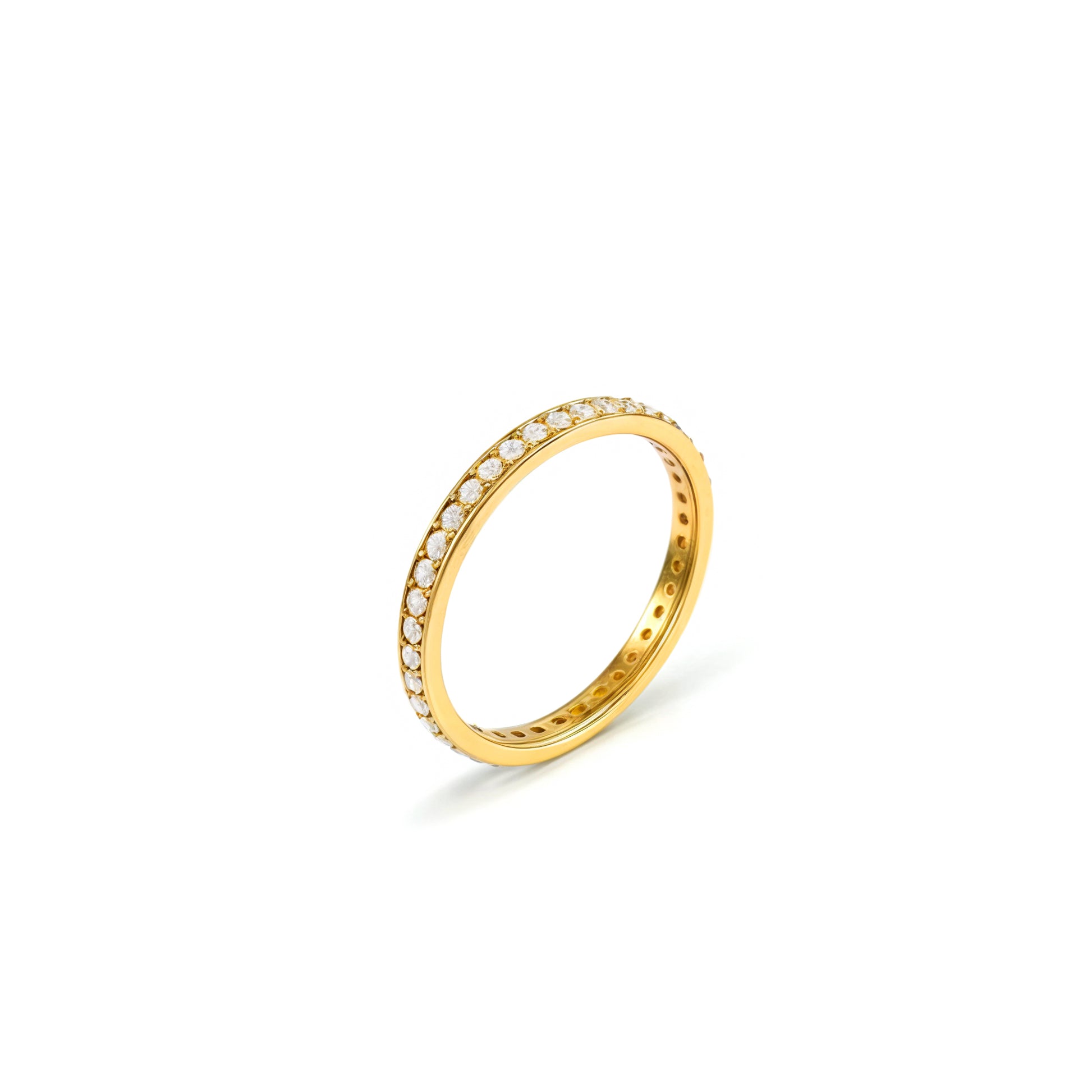 Silver Sparkling Band Ring