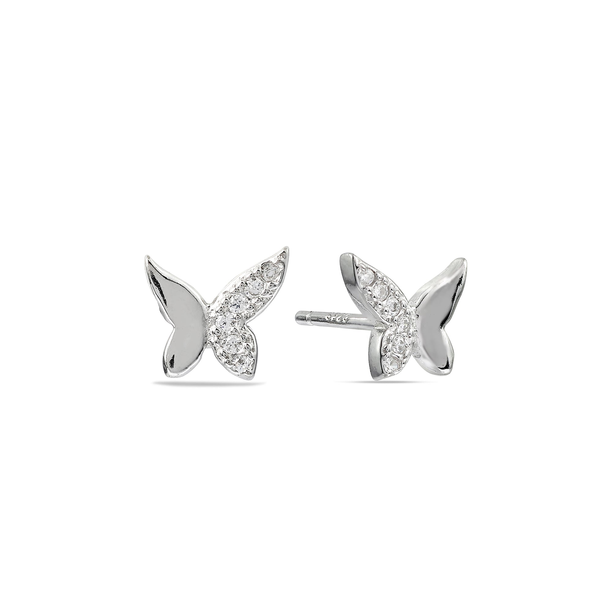 Butterfly Glow 925 Silver Studs Earrings