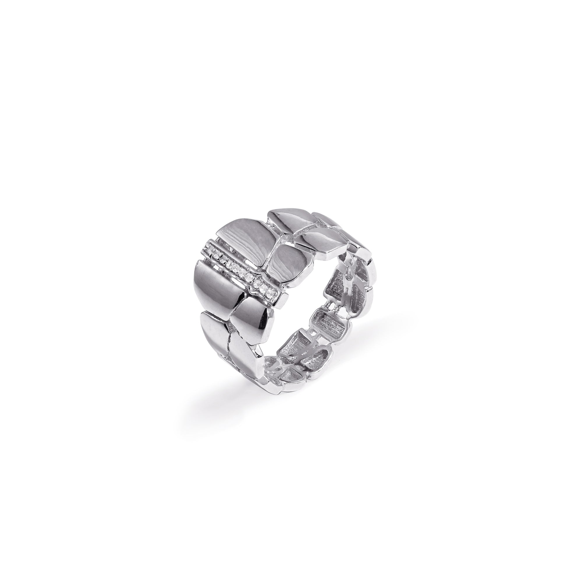 Modern 925 Silver Band Ring