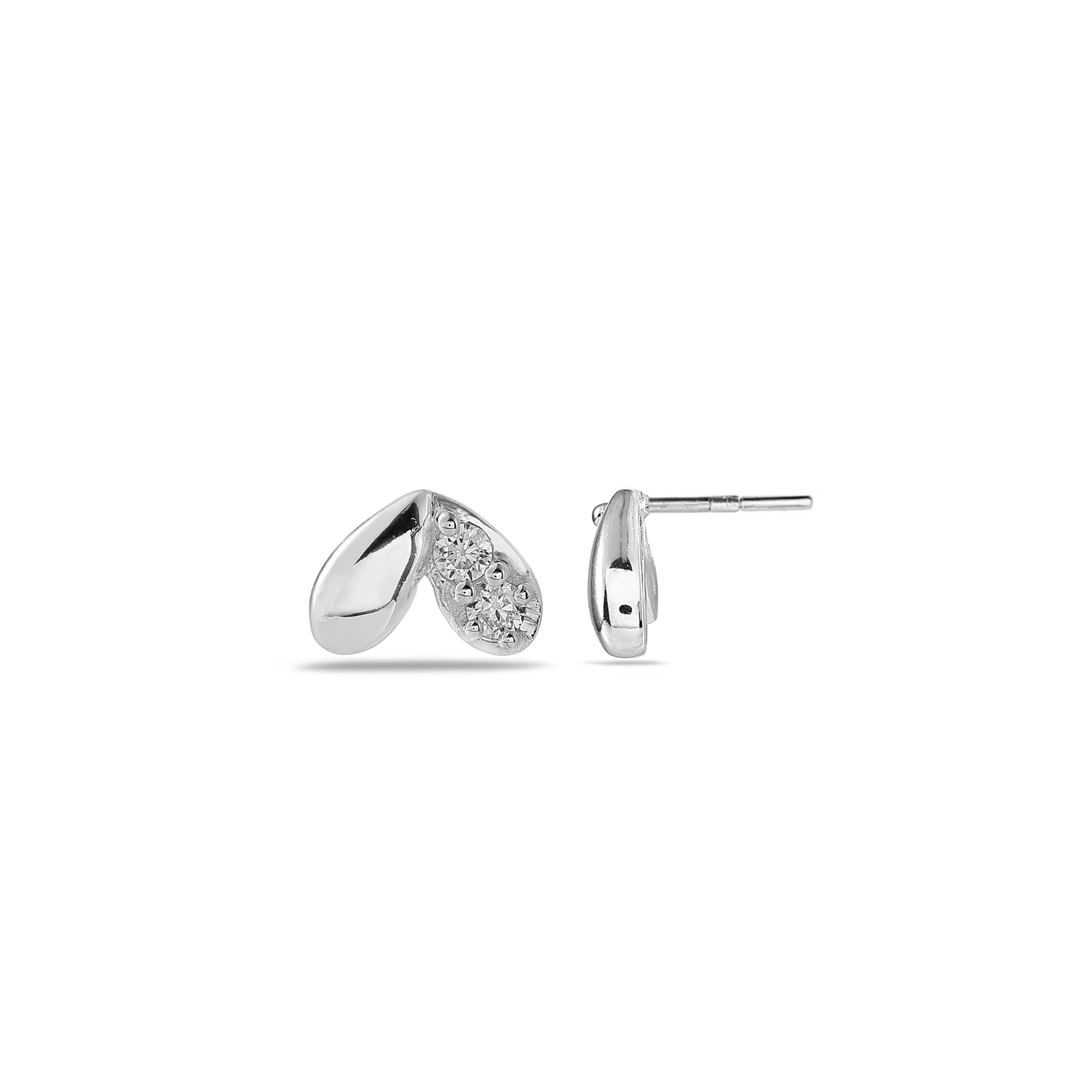 Heart Shaped 925 Silver Earring