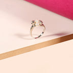 925 Silver Twin Pearl "Toi et Moi" Ring