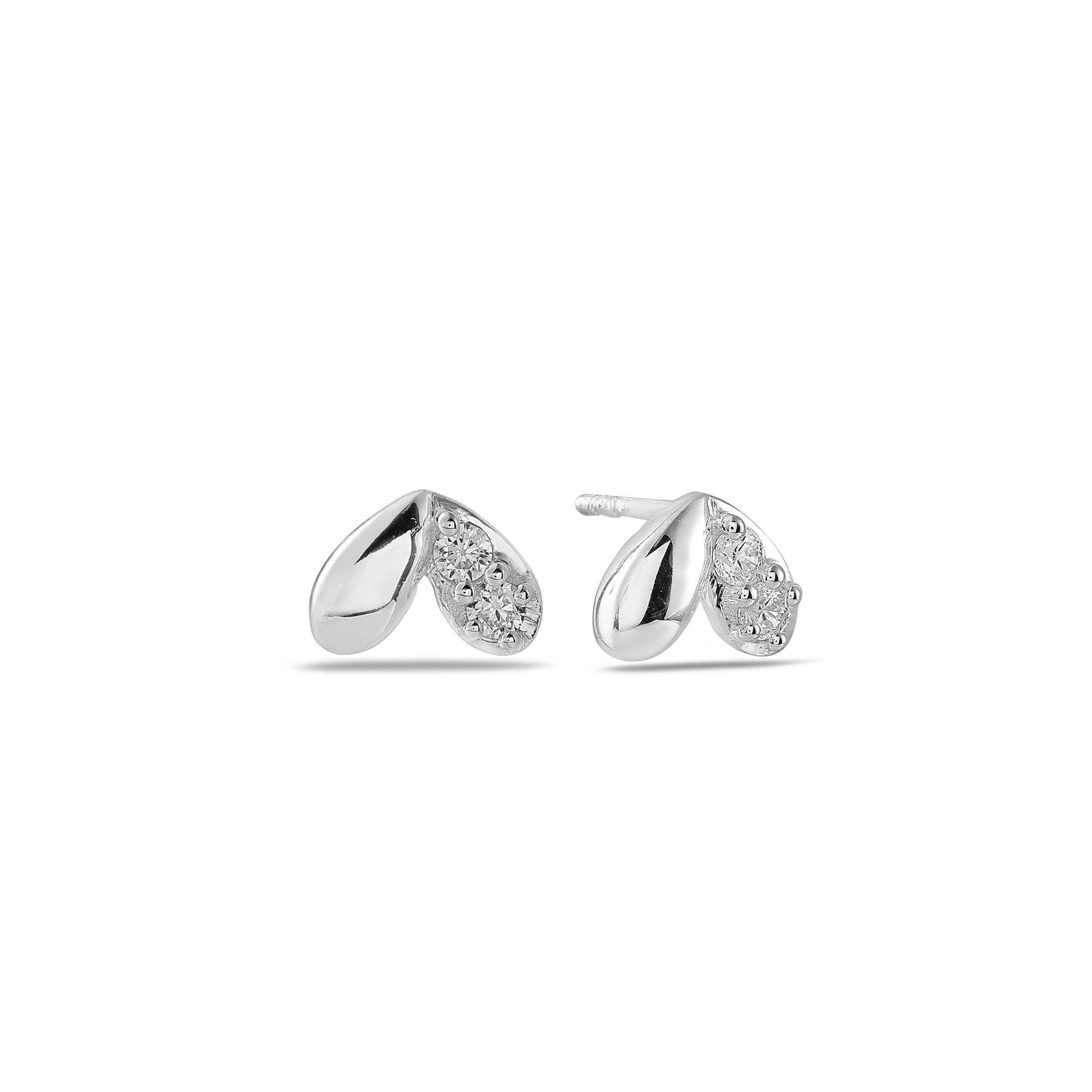 Heart Shaped 925 Silver Earring
