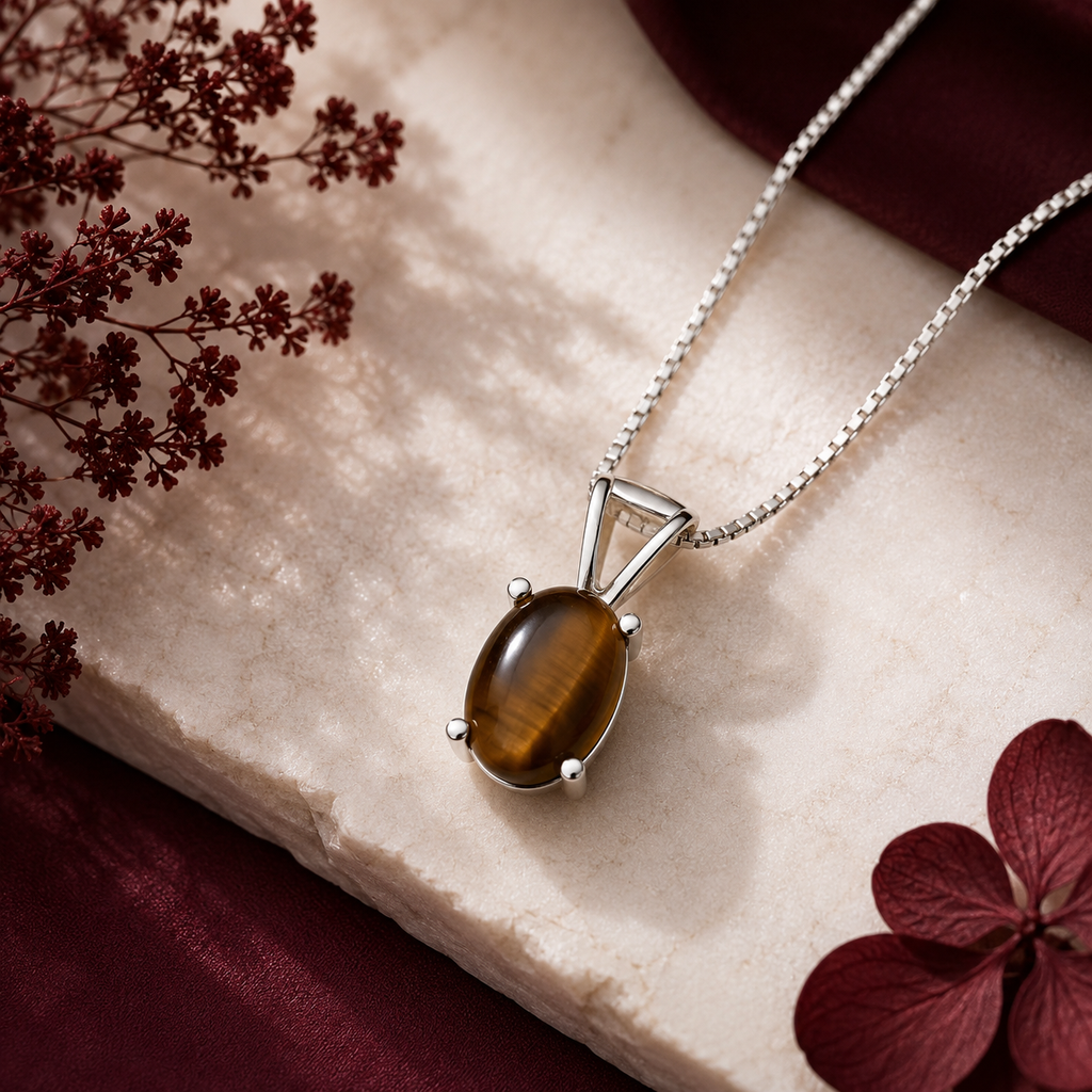 Smoky Quartz in 925 Silver Pendant