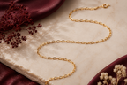 Sterling Silver Textured Oval Link Chain