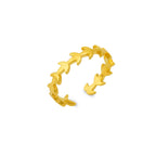Classic 925 Silver Leafy Band Ring