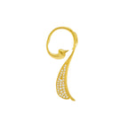 Modern Abstract Bird Necklace with Pave Crystals (925 Silver)