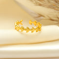 Classic 925 Silver Leafy Band Ring