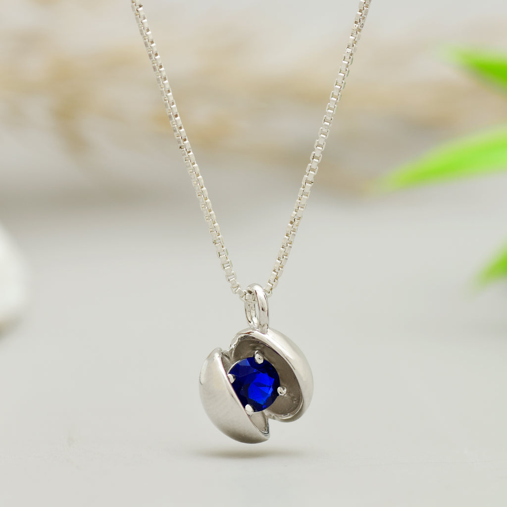 Modern Open Sphere Necklace - 925 Silver